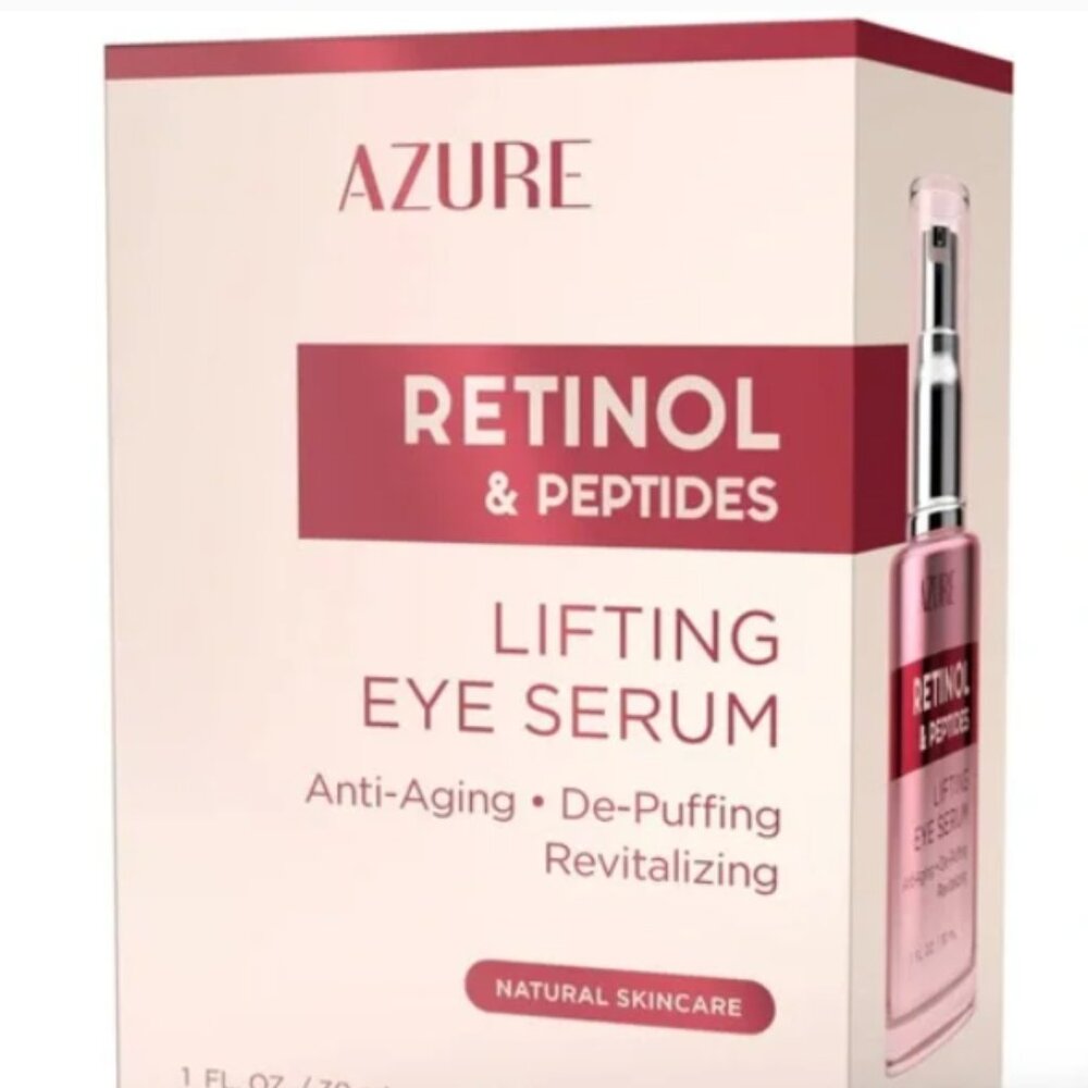AZURE Lifting Eye Serum Retinol Peptides Anti Aging De Puffing 1 fl oz Sealed